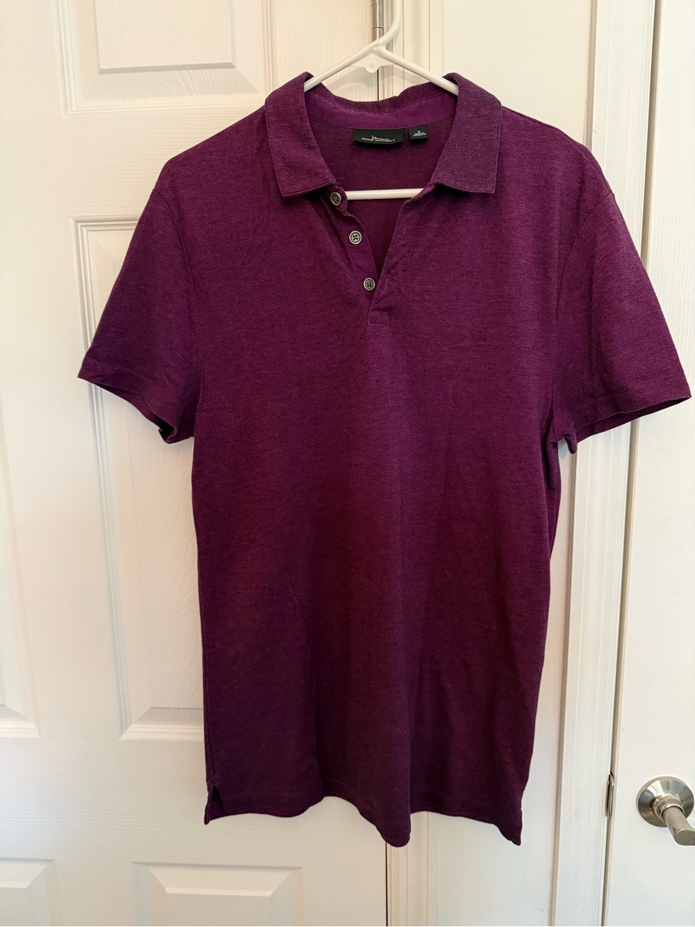 Marc Anthony Deep Purple Short Sleeve Polo
